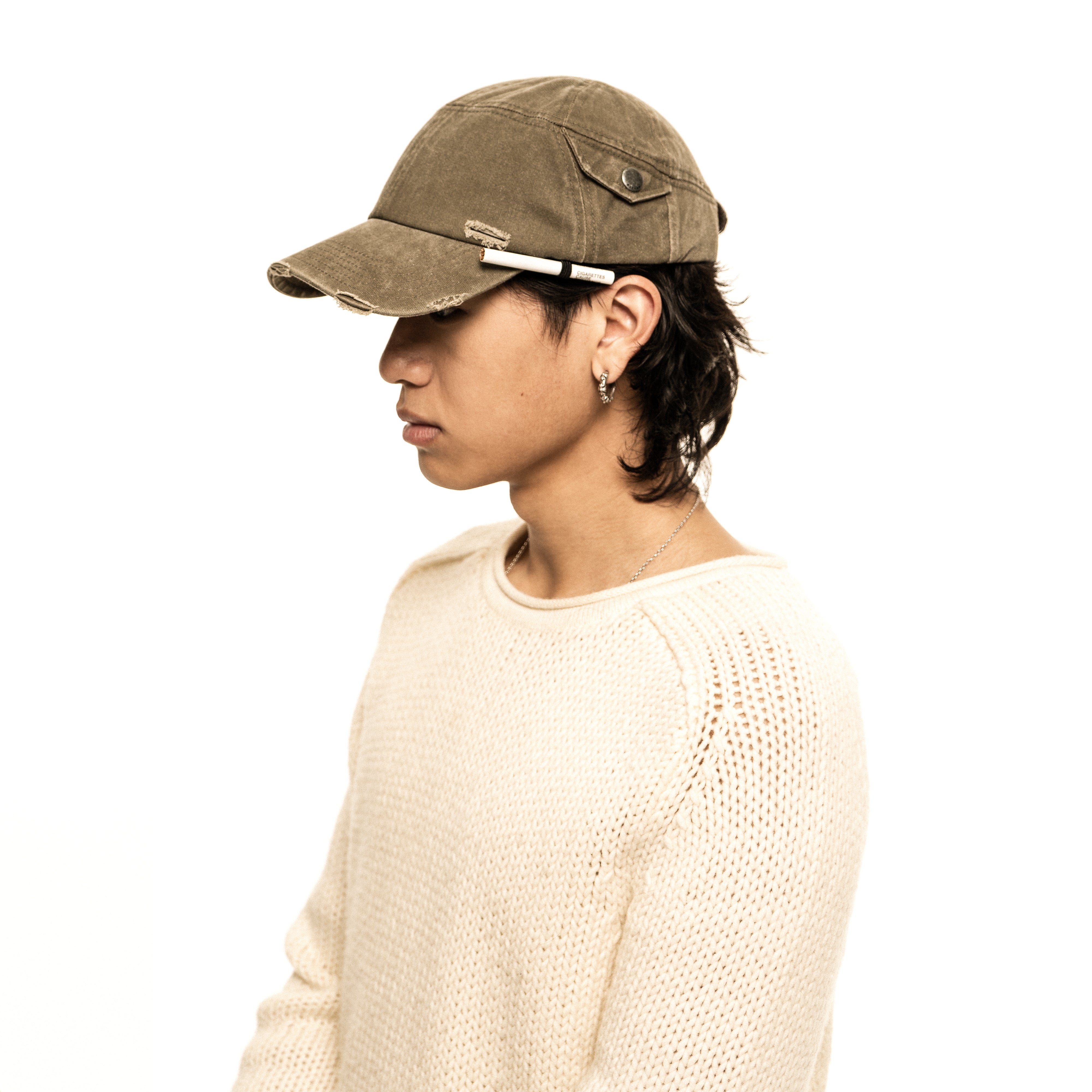 12-PANEL CAP IN DARK MATCHA